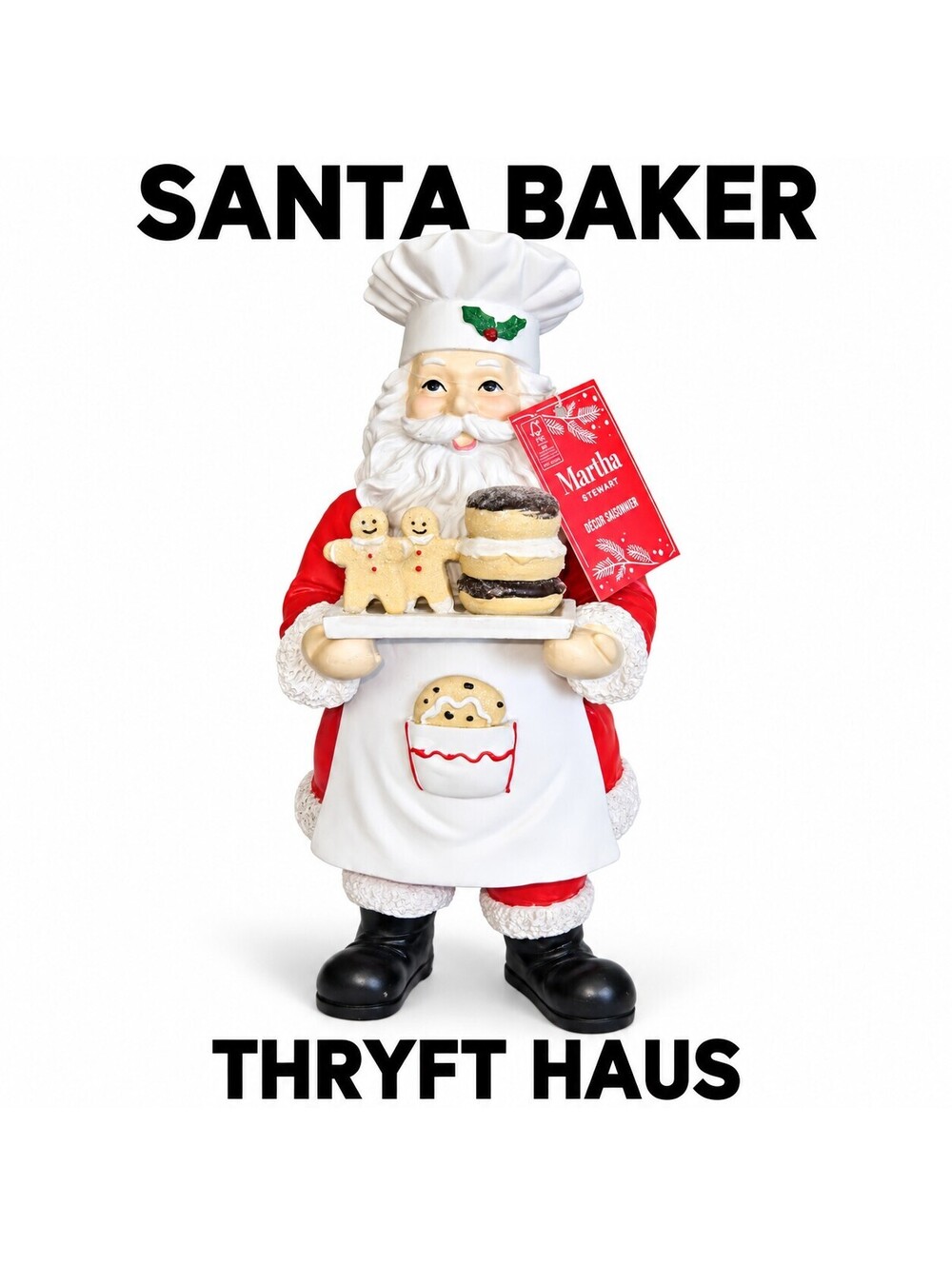 Martha Stewart Santa Baker Seasonal Decor Figurine